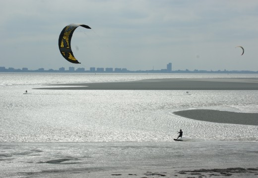 kitesurfen op Westerschelde