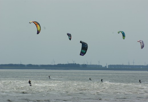 kitesurfen op Westerschelde